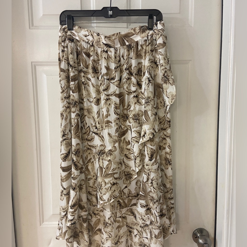 J Jill Hi/Low Ruffled Skirt - Size Medium